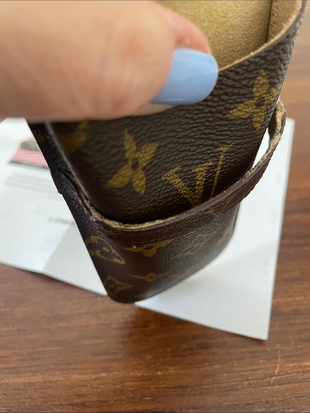 Louis Vuitton Monogram Brown Eyeglass Pouch with COA - Picture 10 of 10